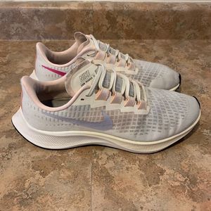 Nike Womens Air Zoom Pegasus 37 Gray Running Shoes Sneakers Size 9